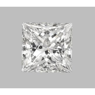 1.00 Carat Princess F I2 - EX GIA Natural Diamond