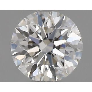 0.19 Carat Round F VVS2 EX GIA Natural Diamond