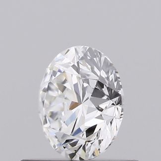 0.58 Carat Round E VVS2 EX GIA Natural Diamond