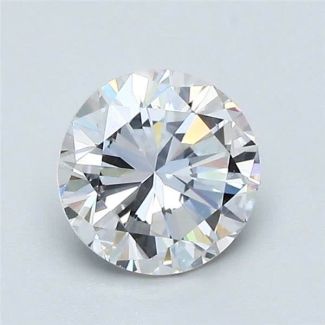 0.94 Carat Round D VVS2 EX GIA Natural Diamond