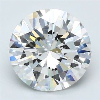 1.8 Carat Round H VVS2 EX GIA Natural Diamond