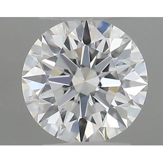 0.18 Carat Round F VVS2 EX GIA Natural Diamond