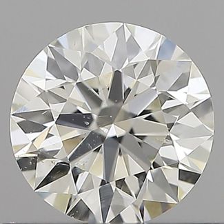 0.57 Carat Round H SI1 EX IGI Natural Diamond