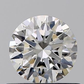 0.50 Carat Round H VVS2 VG EX GIA Natural Diamond