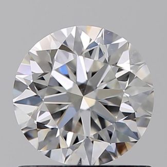 0.81 Carat Round F SI1 VG EX GIA Natural Diamond