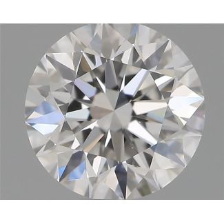 0.52 Carat Round F VVS2 EX GIA Natural Diamond