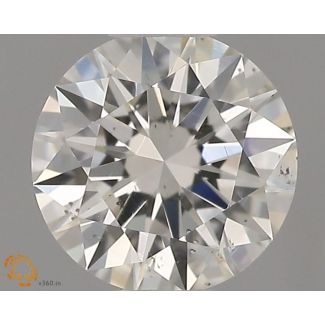 0.4 Carat Round H SI1 GD GIA Natural Diamond