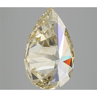 3.45 Carat Pear Fancy Brownish Yellow VS2 - VG F GIA Natural Diamond