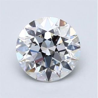 1.5 Carat Round F SI1 EX GIA Natural Diamond