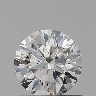 0.55 Carat Round H VVS1 EX GIA Natural Diamond