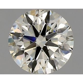 0.50 Carat Round K SI2 EX GIA Natural Diamond