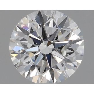 0.61 Carat Round G SI1 EX GIA Natural Diamond