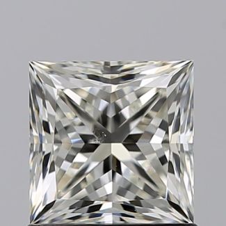 1.00 Carat Princess K SI1 - EX VG GIA Natural Diamond