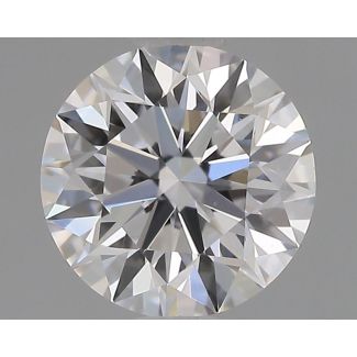 0.61 Carat Round D VS1 EX GIA Natural Diamond