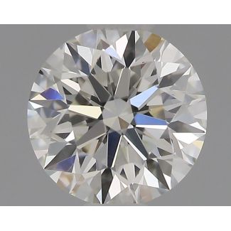 0.58 Carat Round H VVS2 EX GIA Natural Diamond