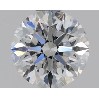 0.57 Carat Round D VVS2 EX GIA Natural Diamond