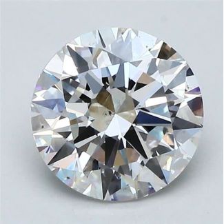 1.7 Carat Round G SI1 EX GIA Natural Diamond