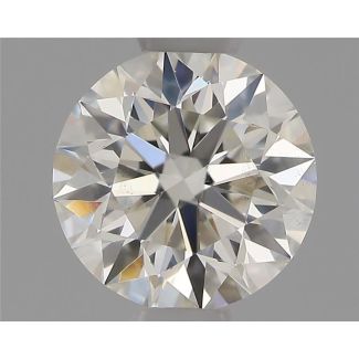 0.56 Carat Round H VS2 EX GIA Natural Diamond