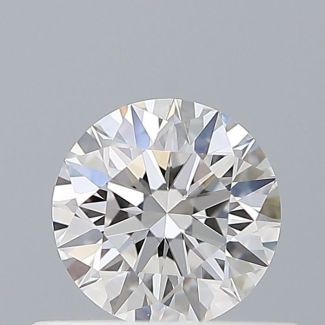 0.4 Carat Round D VVS2 EX GIA Natural Diamond