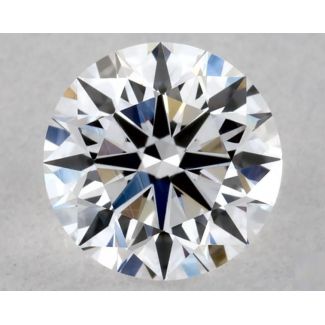 0.36 Carat Round D VVS2 EX VG GIA Natural Diamond