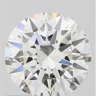 0.70 Carat Round G VVS2 EX GIA Natural Diamond