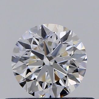 0.40 Carat Round D VS2 GD VG EX GIA Natural Diamond