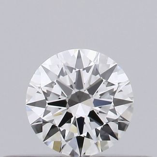 0.23 Carat Round F VVS2 EX VG GIA Natural Diamond