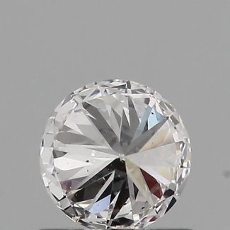 0.54 Carat Round D SI1 EX GIA Natural Diamond