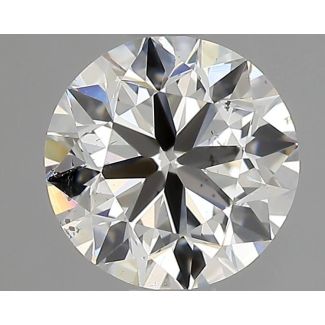 0.70 Carat Round H SI1 VG EX GIA Natural Diamond