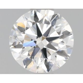 0.5 Carat Round E VVS2 EX GIA Natural Diamond