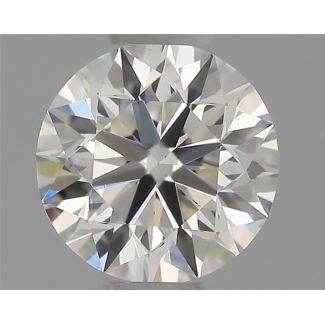 0.40 Carat Round H VS1 EX GIA Natural Diamond