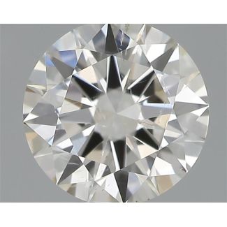 0.40 Carat Round G SI2 EX IGI Natural Diamond