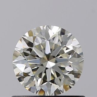 0.61 Carat Round K VS2 VG EX GIA Natural Diamond