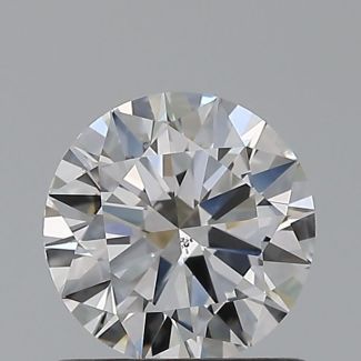 0.8 Carat Round F SI1 EX GIA Natural Diamond