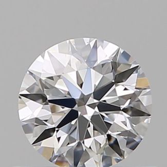 0.41 Carat Round D VVS2 EX GIA Natural Diamond