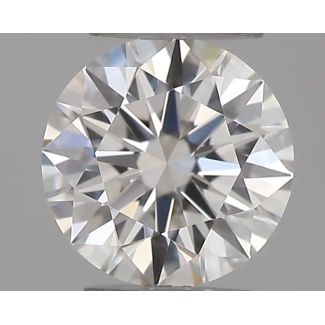 0.18 Carat Round F VVS2 EX GIA Natural Diamond