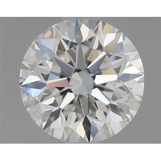 0.75 Carat Round H VVS2 EX VG GIA Natural Diamond