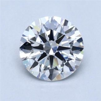 0.59 Carat Round G VVS2 EX GIA Natural Diamond