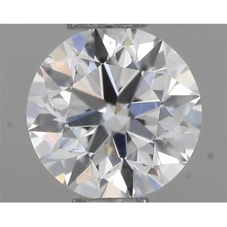 0.40 Carat Round H VS1 EX VG GIA Natural Diamond