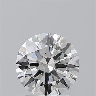 1.5 Carat Round H SI1 EX GIA Natural Diamond