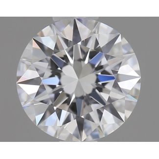 0.52 Carat Round D VVS1 EX GIA Natural Diamond