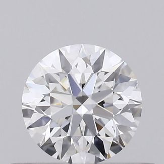 0.33 Carat Round D VVS1 EX GIA Natural Diamond