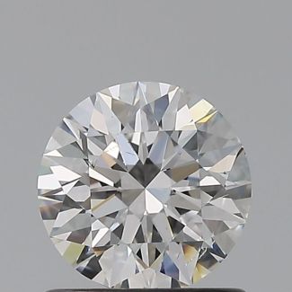 0.8 Carat Round F SI1 EX GIA Natural Diamond