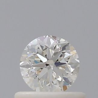 0.50 Carat Round H VS1 G EX GIA Natural Diamond