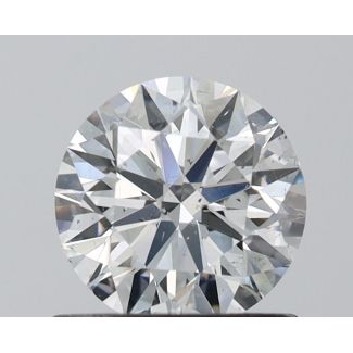 0.8 Carat Round F SI1 EX VG GIA Natural Diamond