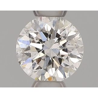 0.30 Carat Round H SI1 EX VG GIA Natural Diamond