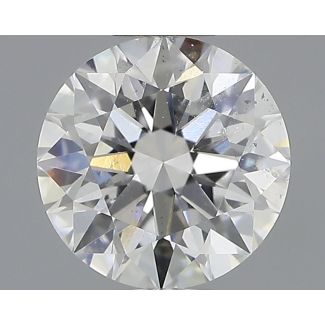 0.71 Carat Round D SI2 EX GIA Natural Diamond