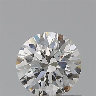 0.50 Carat Round H VVS2 EX VG GIA Natural Diamond