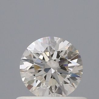 0.50 Carat Round I VVS2 EX VG GIA Natural Diamond