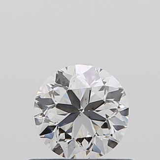 0.50 Carat Round F VS2 G EX VG GIA Natural Diamond